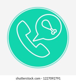 Order food vector icon sign symbol