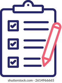 Order Form Icon Color Vector Illustration