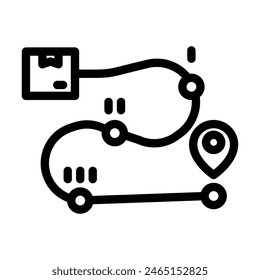 order fulfillment business process line icon vector. order fulfillment business process sign. isolated contour symbol black illustration