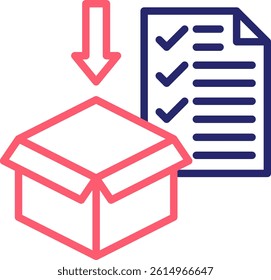 Order Fulfillment Icon Color Vector Illustration