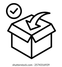 Order Fulfillment Icon Element For Design