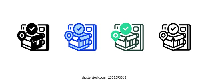 Order Fulfillment Solid Icon. linear style sign for mobile concept and web design. Outline vector icon. Symbol, logo illustration. Vector graphic