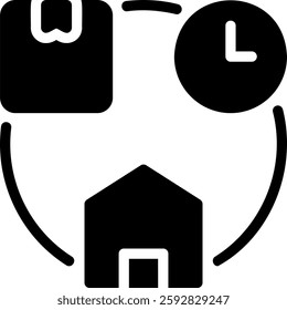 order glyph icon illustration vector