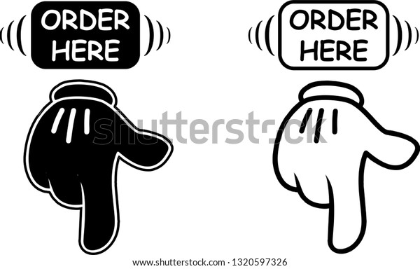 Order here. Табличка order here. Табличка заказ здесь order here. Order here vector.