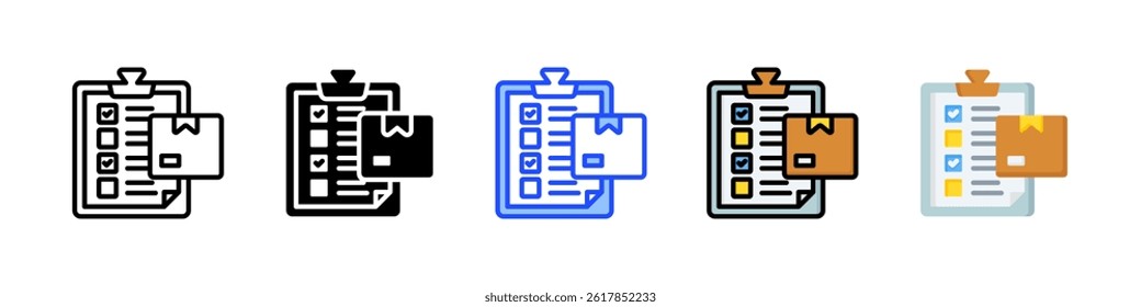 Order Icon Collection With Multiple Styles