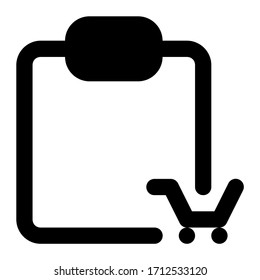 Order. Icon with outline style, perfect pixels and base size of 32x32 px. Suitable for website design, logos, applications and UI.