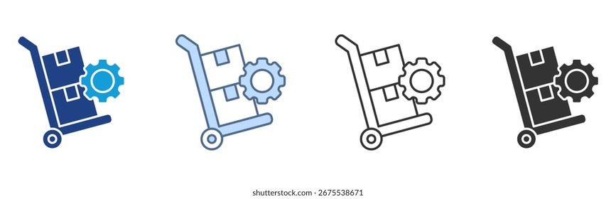 Conjunto de iconos de pedido Colección de estilo múltiple