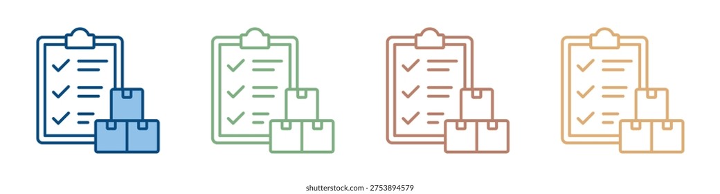 Order Icon Set Multiple Style Collection