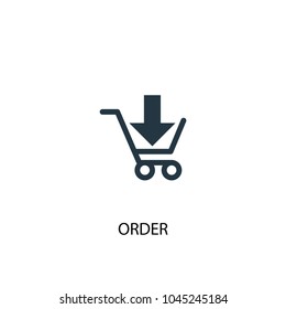 order icon. Simple element illustration. order concept symbol design from Delivery collection. Can be used for web and mobile.