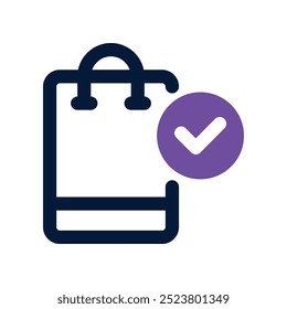 order icon. vector dual tone icon for your website, mobile, presentation, and logo design.