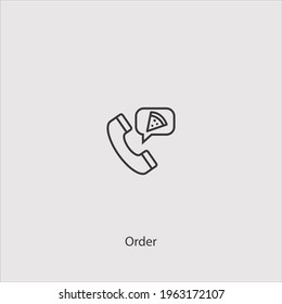 order icon vector icon.Editable stroke.linear style sign for use web design and mobile apps,logo.Symbol illustration.Pixel vector graphics - Vector