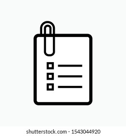 Order Icon - Vector Sign and Symbol for Design, Presentation, Website or Apps Elements.