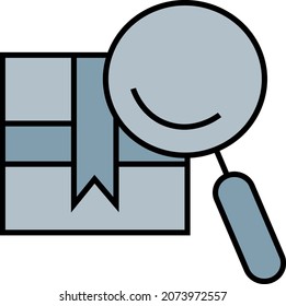 Order inspection, illustration, vector, on a white background.