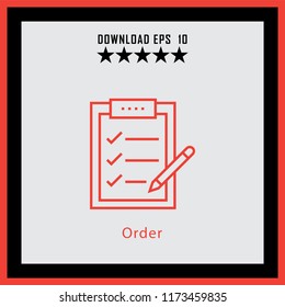Order  line icon