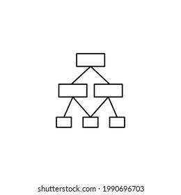 Icono de línea de pedido aislado en fondo blanco