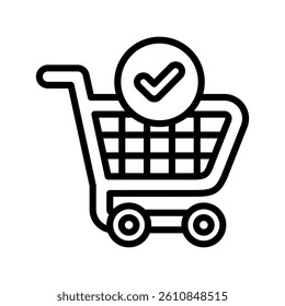 Order Line Vector Illustration On White Background.