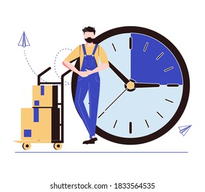 Order list, express mail delivery service, online shopping website, international shipping cost, customer information, buy goods landing and mobile app vector UI template.