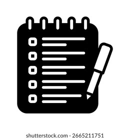 Icono de la mini ilustración del icono del glifo. Uso Para El Concepto Moderno, Impresión, Ui, Ux Kit, Web Y Desarrollo De App. Vector Relacionado Con La Oficina, La Educación, El Examen Y Más