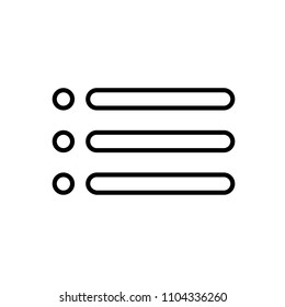 Order list vector icon. Outline Icon Linear Style