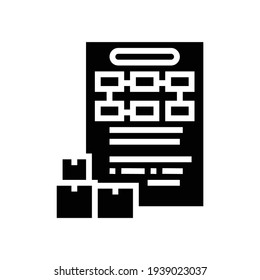 Ordermanagement-Symbole Vektorgrafik. Auftragsverwaltungszeichen. isoliertes Kontursymbol
