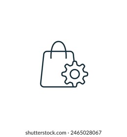 Symbol "Auftragsverwaltung". Einfarbiges Virtual Assistant-Symbol für Vorlagen, Webdesign und Infografiken