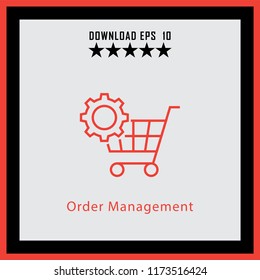 Order Management  line icon