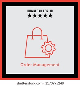 Order Management  line icon