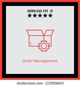 order management vector icon