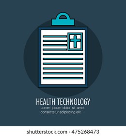 order medical clipboard isolated icon vector illustration design