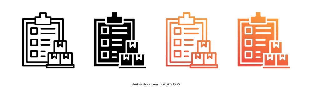 Symbolsatz-Vektorgrafik für mehrere Stile bestellen