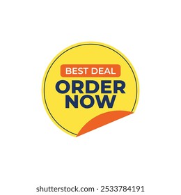 Order Now badges. Sale quality tags and labels. Template banner shopping badges. Special offer, buy now, sale, discount, shop, black friday. Vector illustration.