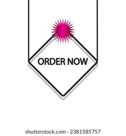 Order now button with shopping cart. Shop now. Modern collection for website. Online shopping. Social post, Click here, apply, buttons hand pointer clicking. Web design elements. Vector illustration.