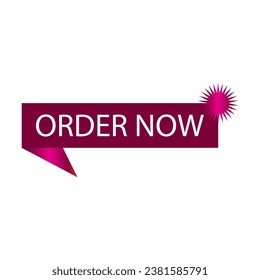 Order now button with shopping cart. Shop now. Modern collection for website. Online shopping. Social post, Click here, apply, buttons hand pointer clicking. Web design elements. Vector illustration.