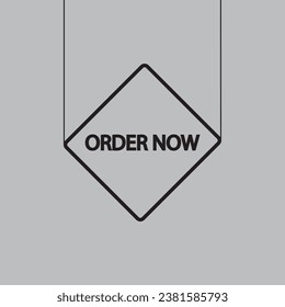 Order now button with shopping cart. Shop now. Modern collection for website. Online shopping. Social post, Click here, apply, buttons hand pointer clicking. Web design elements. Vector illustration.