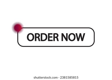 Order now button with shopping cart. Shop now. Modern collection for website. Online shopping. Social post, Click here, apply, buttons hand pointer clicking. Web design elements. Vector illustration.