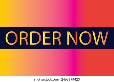 Order now button with shopping cart. Colorful  modern collection for website. Online shopping. Social media post, Click here, apply, buttons clicking. Web design elements. Vector and illustration. 