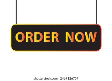 Pide ahora Botón con Carrito de compras. Colección moderna colorida para el Sitio web. Venta en línea. Publicación en redes sociales, Hacer clic aquí, aplicación, Botones haciendo clic. Elementos de Diseño web. Vector e ilustración.