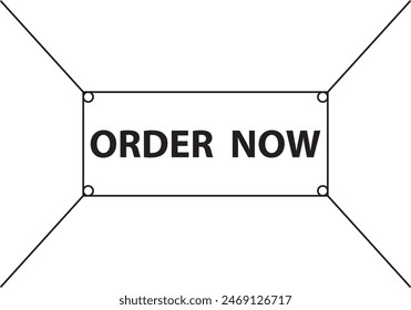 Pide ahora Botón con Carrito de compras. Colección moderna colorida para el Sitio web. Venta en línea. Publicación en redes sociales, Hacer clic aquí, aplicación, Botones haciendo clic. Elementos de Diseño web. Vector e ilustración.