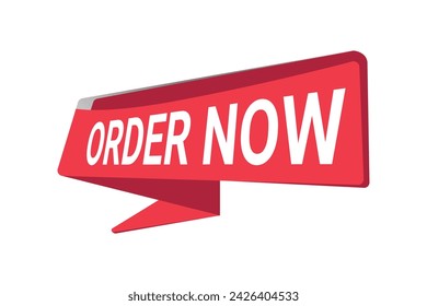 order now button for web design, online shopping web banners. Order now icon, order now promotion .Vector illustration