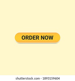 Order Now button with yellow color for website and UI material