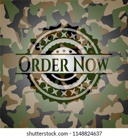 Order Now camo emblem