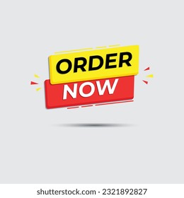 Order now design illustration, order now signsymbol vector design for marketing