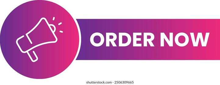 Order Now Ecommerce Icon Call To Action Button Offer Design Marketing Symbol