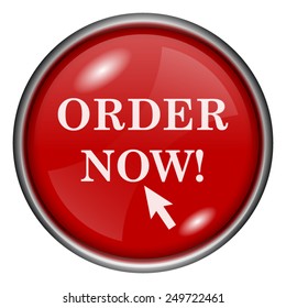 Order now icon. Internet button on white background. 