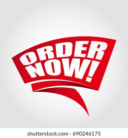 Order now labels banners
