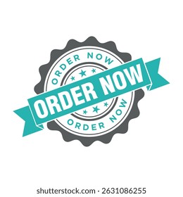 Order Now Letter Rubber Stamp Template Design