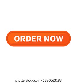 Order Now In Orange Rounded Rectangle Shape For Advertisement Marketing
