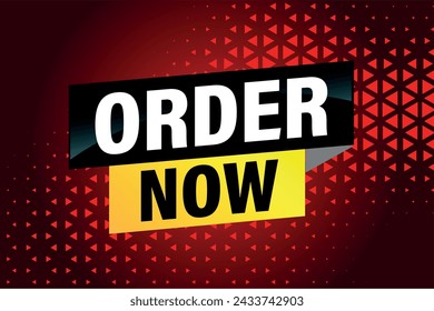 order now poster banner graphic design icon logo sign symbol social media website coupon

