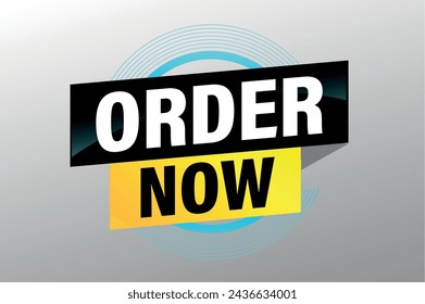 order now poster banner graphic design icon logo sign symbol social media website coupon

