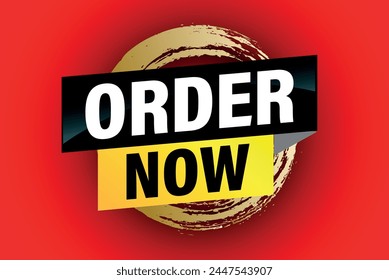 order now poster banner graphic design icon logo sign symbol social media website coupon

